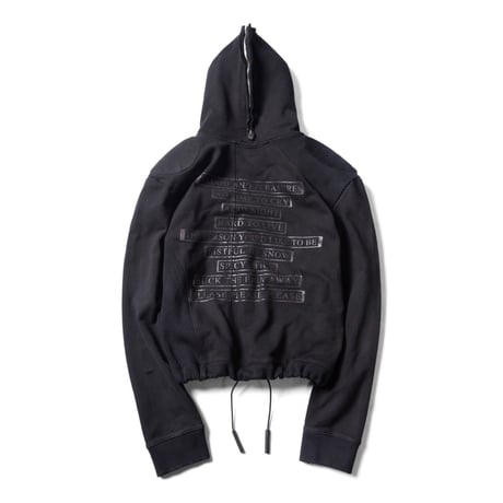 GOLDIE / PANELED PADDED ZIPPED HOODIE