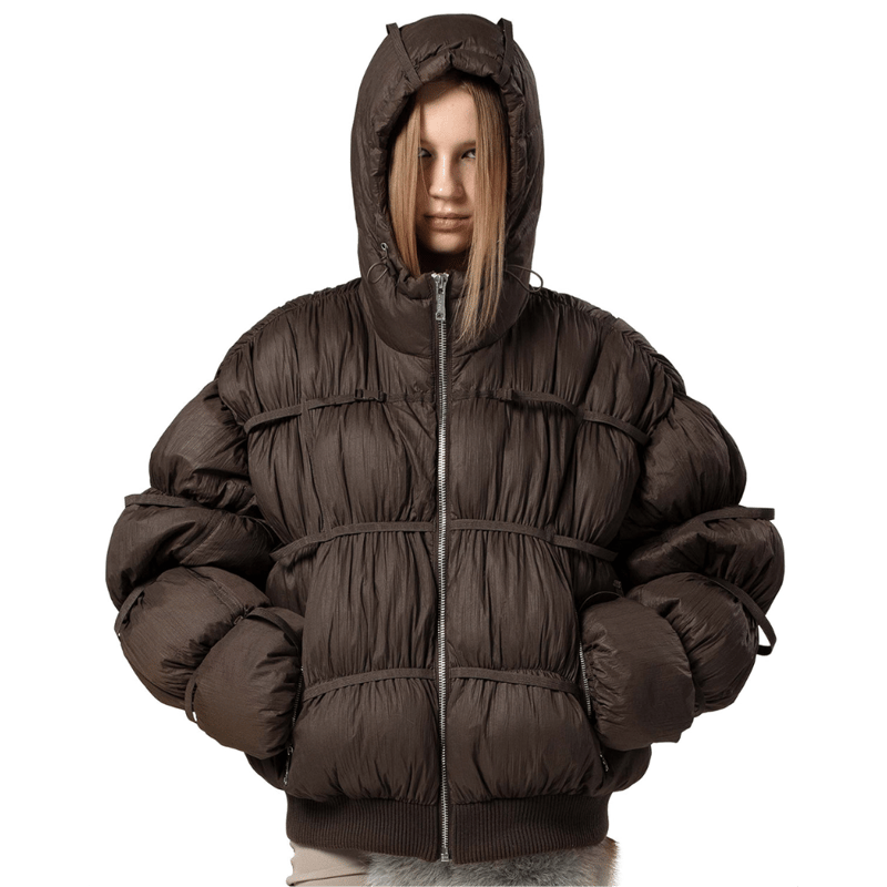 RACER WORLD WIDE / PUFFER JACKET X / BROWN | PLUG