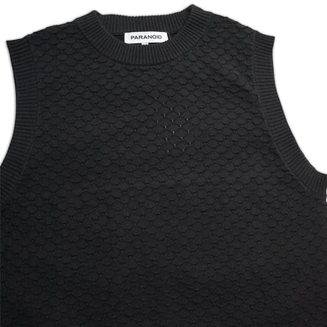 PARANOID / KNIT VEST / BLACK