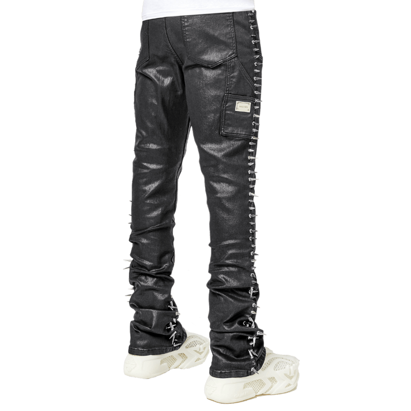 パンツ GUAPI GUAPI / OBSIDIAN BLACK SPIKES DENIM | PLUG