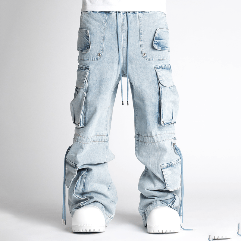 GUAPI ライトストーン フレアデニム