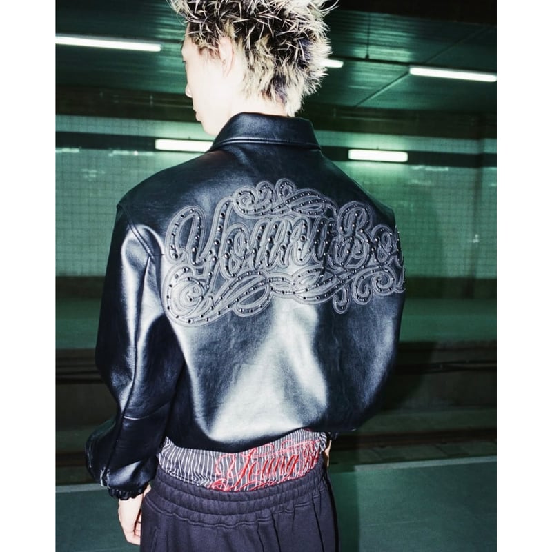 特価【デッドストック】guapi nba young boy コラボ ジャケット HOUSE NEVER DIES / YOUNGBOY GEMSTONE VARSITY JA