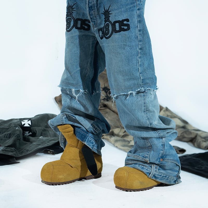 FVVO & BLACK8MOB / COWHIDE SNOW BOOTS / BROWN |