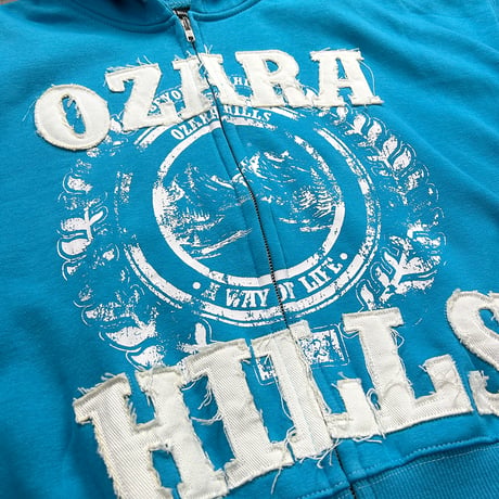 OZARA / HILLS ZIP HOODIE / BLUE