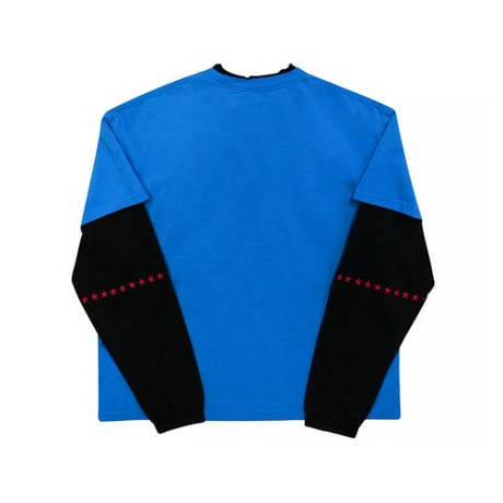 HOUSE NEVER DIES / CLOUD DOUBLE LAYERED LONG SLEEVES  / BLUE