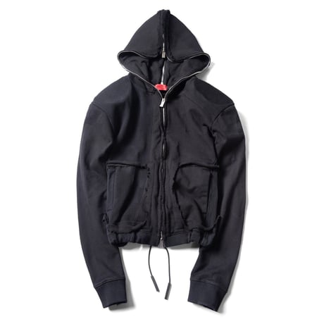 GOLDIE / PANELED PADDED ZIPPED HOODIE
