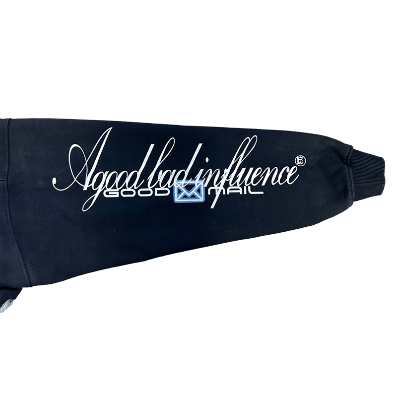 A Good Bad Influence / GOOD MAIL HOODIE / BLACK