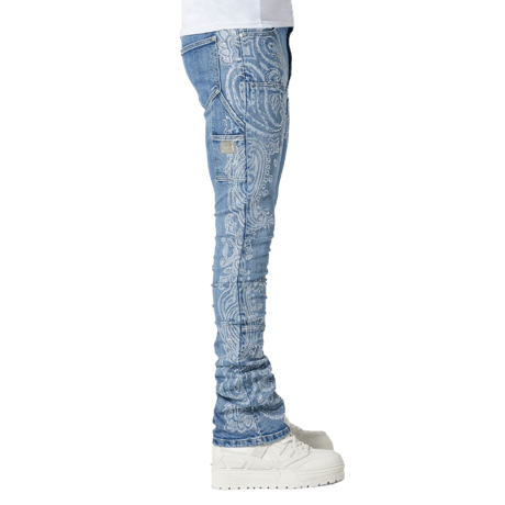 【ラスト1点】GUAPI / VINTAGE BLUE PAISLEY DENIM