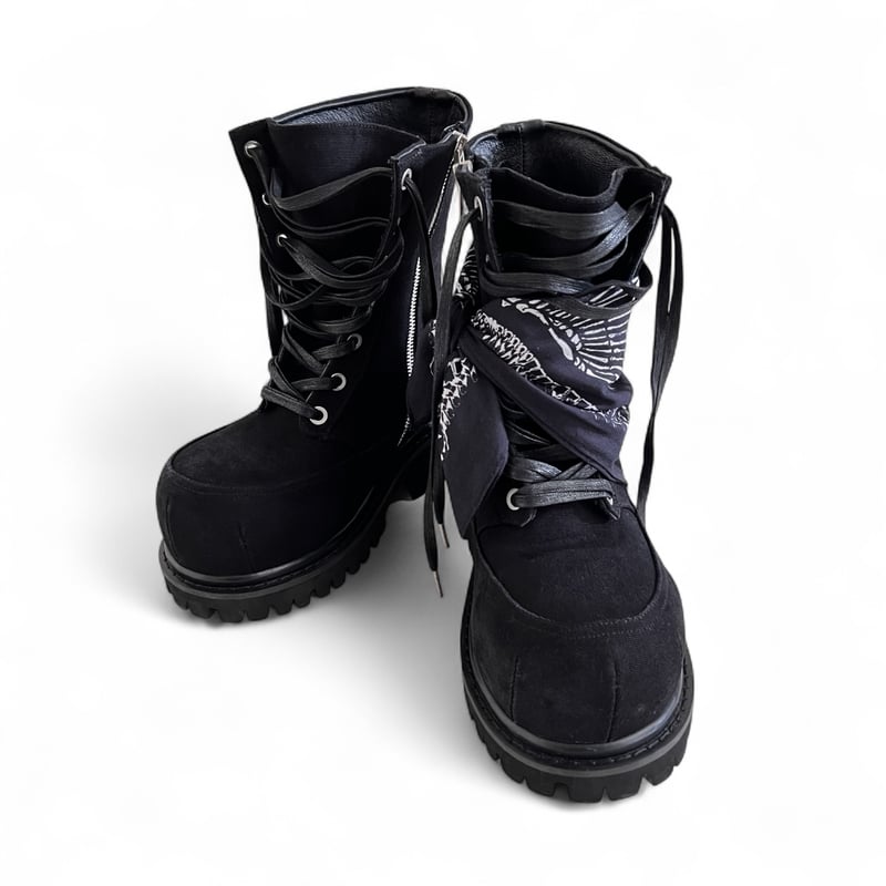 靴 unconscious / Obsidian Recurve Boots unconscious / Obsidian Recurve Boots | PLUG