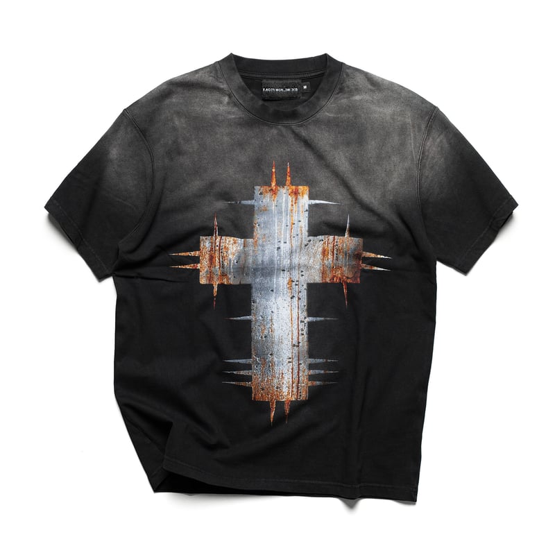 【関税・送料無料】RACER WORLDWIDE Tシャツ RACER WORLD WIDE / RUST CROSS T-SHIRT / BLACK |