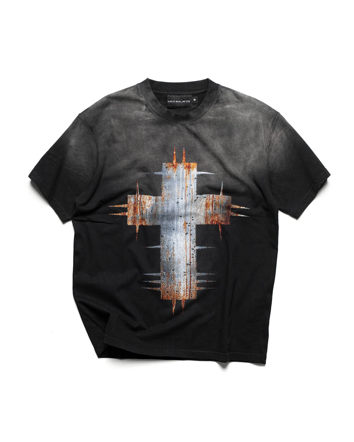 【関税/送料無料】 Tシャツ RACER WORLDWIDE RACER WORLD WIDE / RUST CROSS T-SHIRT / BLACK |
