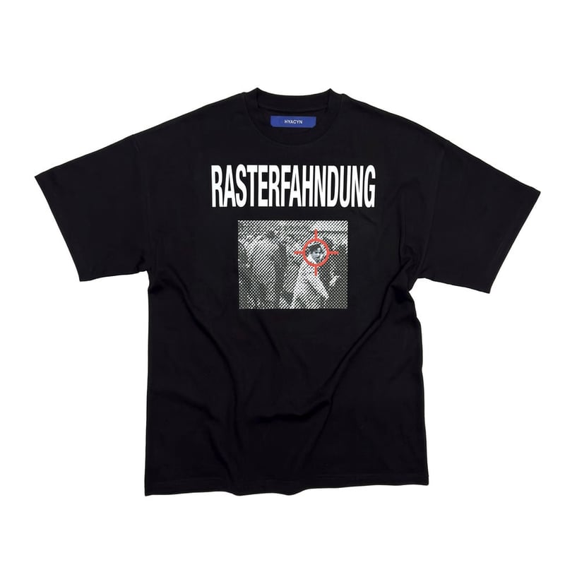 HYACYN / TEE HAB RASTERFAHNDUNG1 / BLACK | PLUG