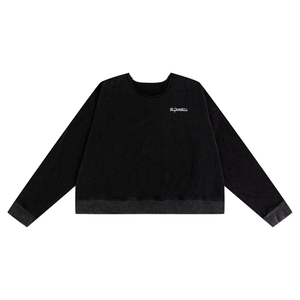 Thought We Friends / Knox Crewneck / BLACK | PLUG
