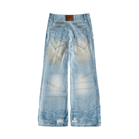 【ラスト1点】 MADFRENZY / BOOTCUT JEANS / BLUE
