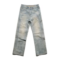 RACER WORLDWIDE / BAGGY EMBOSSED DENIM