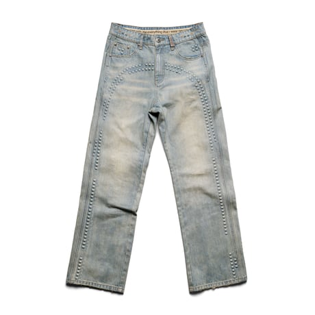 RACER WORLDWIDE / BAGGY EMBOSSED DENIM