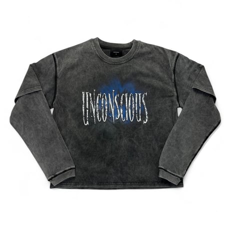 【ラスト1点】 unconscious / Fading Flower Long Sleeve / Ash Gray