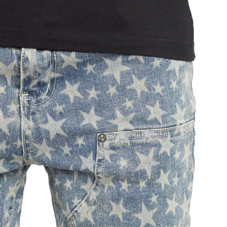 【ラスト1点】GUAPI / VINTAGE BLUE LASER STARS DENIM