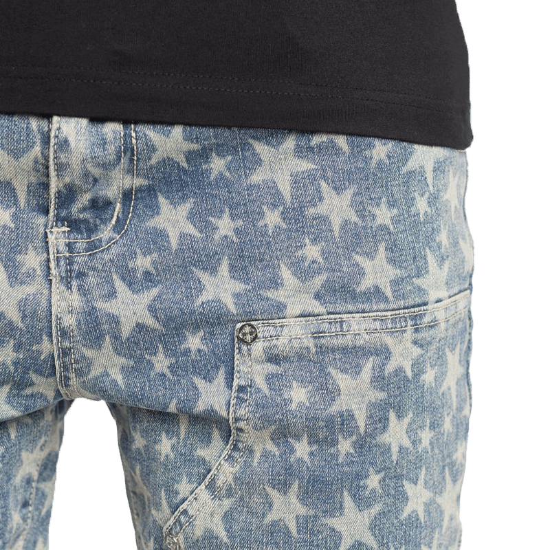ラスト1点】GUAPI / VINTAGE BLUE LASER STARS DENIM |
