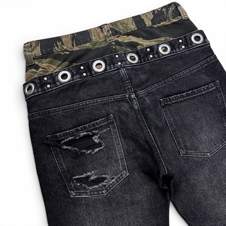 unconscious / 2LAYER CONFLICT FLARE DENIM