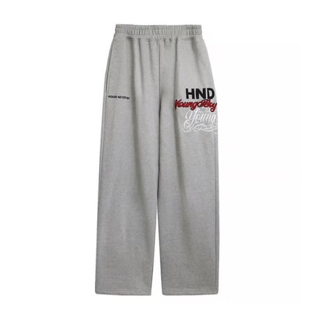 HOUSE NEVER DIES / HND SWEAT PANTS / GRAY