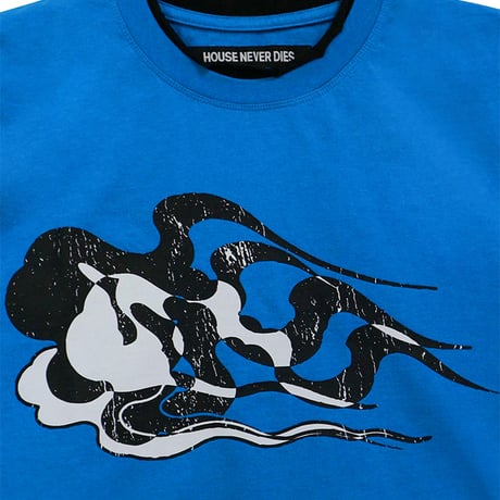 HOUSE NEVER DIES / CLOUD DOUBLE LAYERED LONG SLEEVES  / BLUE