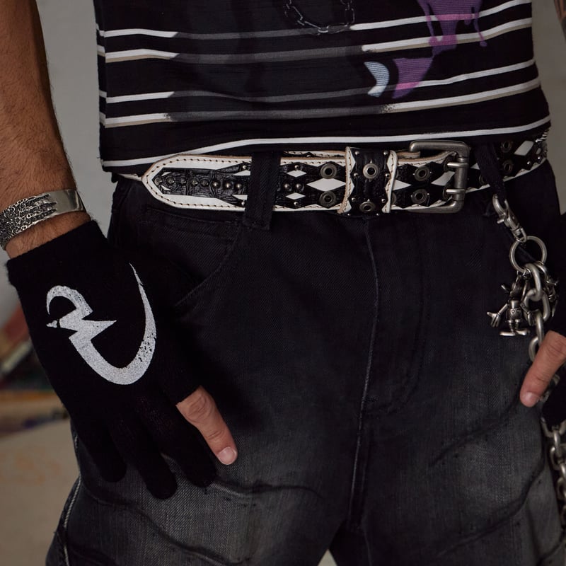 DND4des / CROCODILE PARTTEN DOUBLE LAYER LEATHE