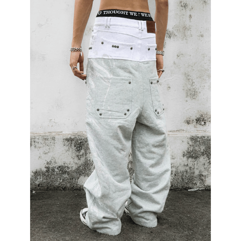 Thought We Friends / Dray Double-Layered Sweatp