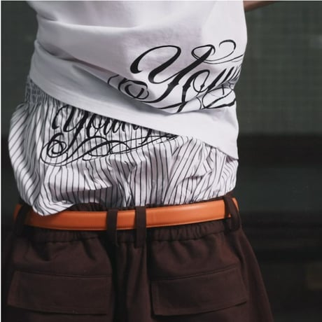 HOUSE NEVER DIES / STRIPE BOXER PANTS / WHITE