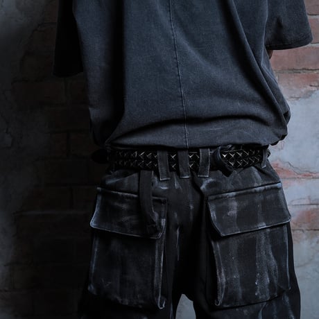 unconscious / Zalgaller studs leather belt