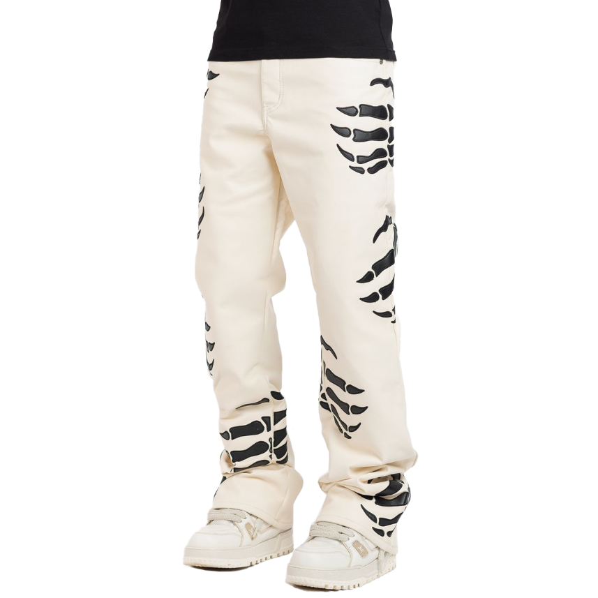 GUAPI / CREAM HELL DRAGGER LEATHER PANT | PLUG