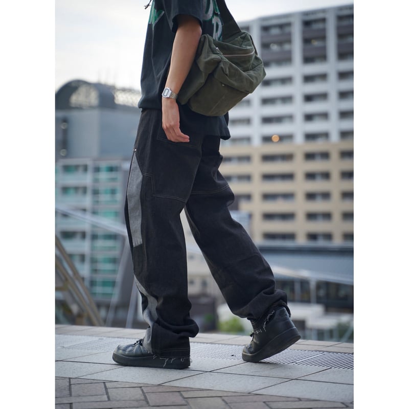 BRYAN JIMENEZ / PANELED DENIM / SMOKE | PLUG BRYAN JIMENEZ / PANELED DENIM / SMOKE | PLUG