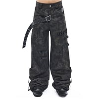 EMOTIONAL WORLD / BELTED COMBAT JEANS / CAMO