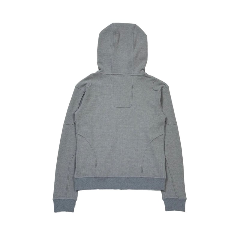 PARANOID / THERMAL ZIP HOODIE / GRAY | PLUG