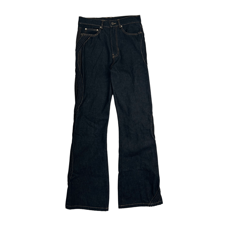 その他ブランド / XWORE/Waved Denim Pants/デニム/BLK XWORE / RAW WAVED DENIM PANTS | PLUG