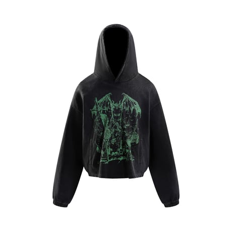 【ラスト1点】THE BOY HAS NO PATIENCE / NIGHT OF THE BLOOD MOON KNIGHT HOODIE / BLACK