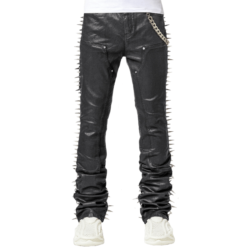 【Yvng Patra着用】色違い GUAPI BLACK DENIM All Black Embellished Denim V2 - Guapi Clothing