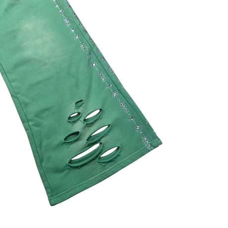 【ラスト1点】OZARA / RHINSTONE SWEATS / GREEN