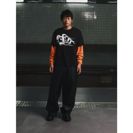 【ラスト1点】HOUSE NEVER DIES / CLOUD DOUBLE LAYERED LONG SLEEVES  / ORENGE