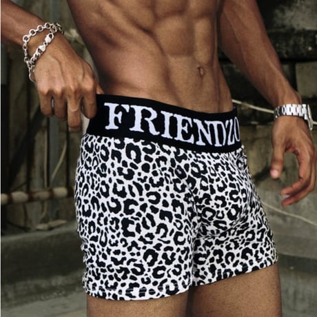 Thought We Friends / Zane Screen-Printed Boxer Briefs / BLACK×WHITE