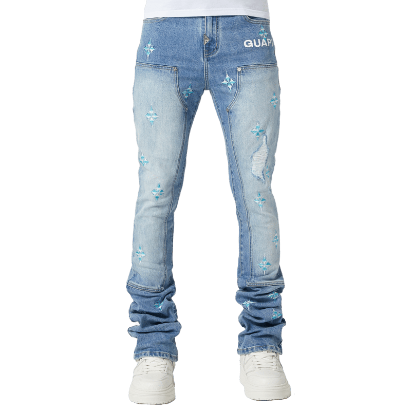 ラスト1点】GUAPI / AQUA BLUE STARFLARE DENIM | PLUG