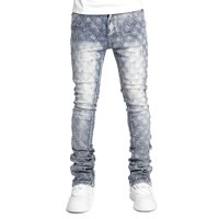 【ラスト1点】GUAPI / AQUA BLUE EMBELLISHED DENIM