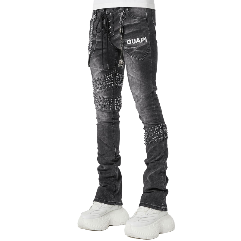ラスト1点】GUAPI / Obsidian Black Warpath Denim | PLUG