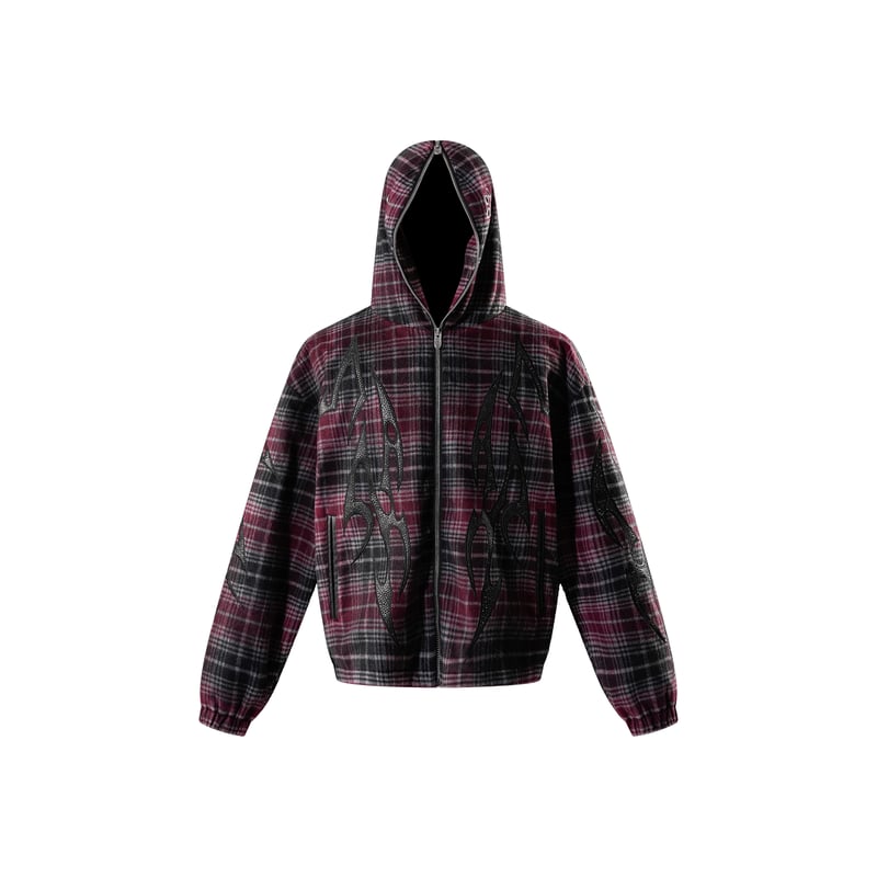 STRONG 005 BROKEN HOODIE (GREY) S 【公式通販】