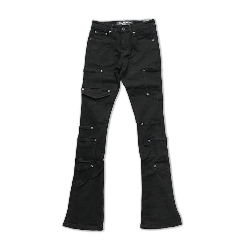 valabasas フレアデニム 国内発/関税込☆VALABASAS☆スタック フレア デニム パンツ