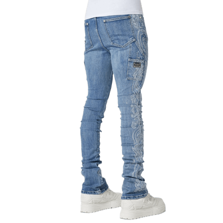 【ラスト1点】GUAPI / VINTAGE BLUE PAISLEY DENIM
