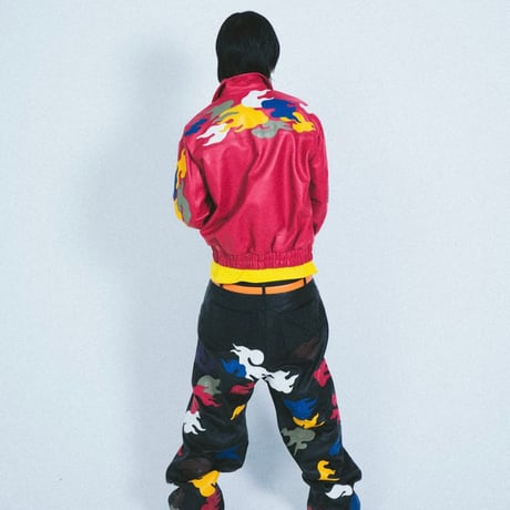 HOUSE NEVER DIES / CLOUD VARSITY JACKET / PINK