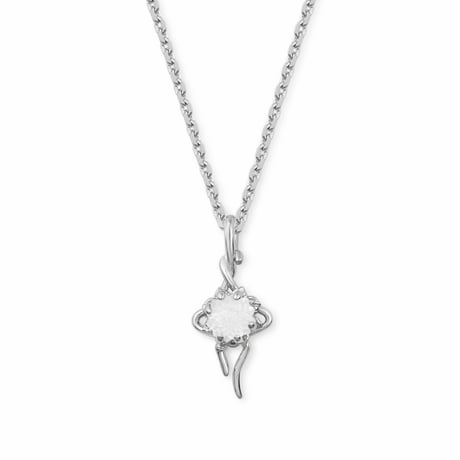 WTLA / ZINNIA FLOWER PENDANT / SILVER PLATED