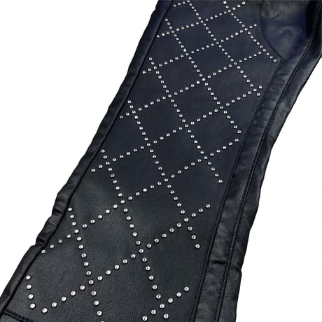 【ラスト1点】 VALABASAS / PUNCTURED BLACK STACKED / BLACK