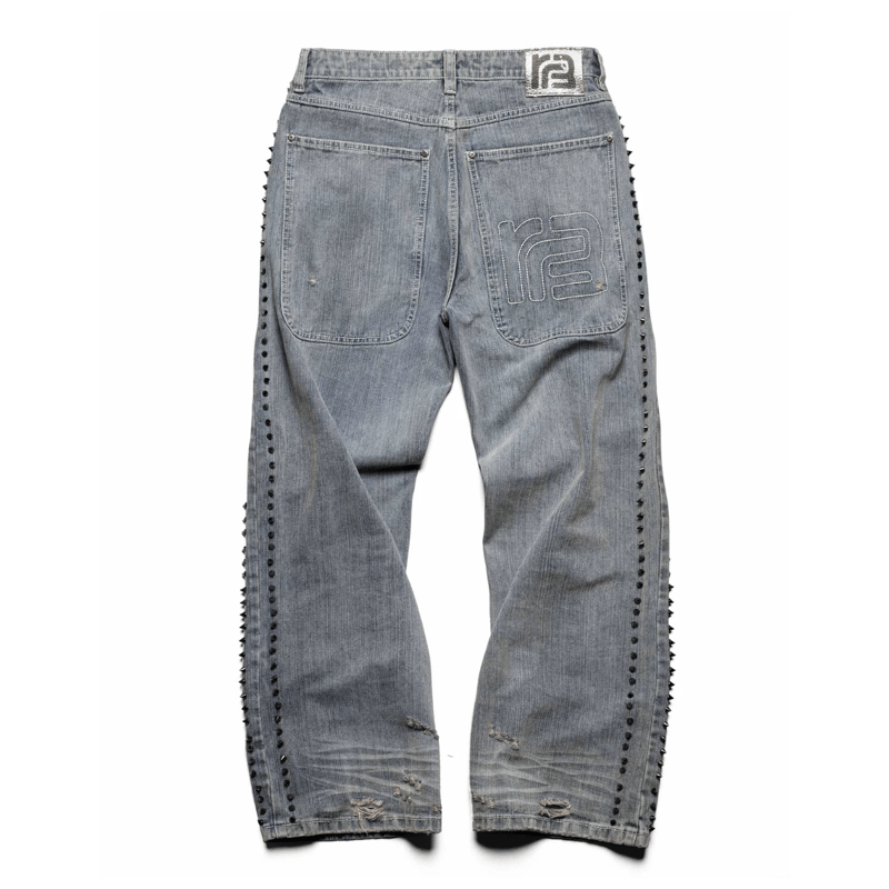 RACER WORLDWIDE×BARRAGAN / Spikes Denim / BLUE